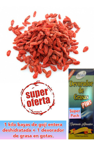 Pack Bayas Goji Berry Deshidratadas 1 Kilo, Mercado Envios 