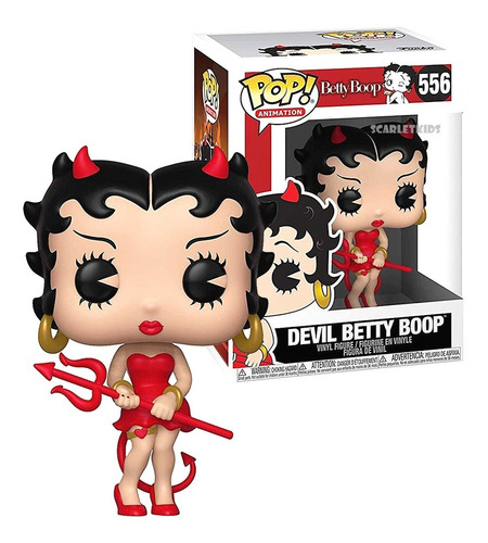 Funko Pop Betty Boop 556 Devil Original Funko Scarlet Kids