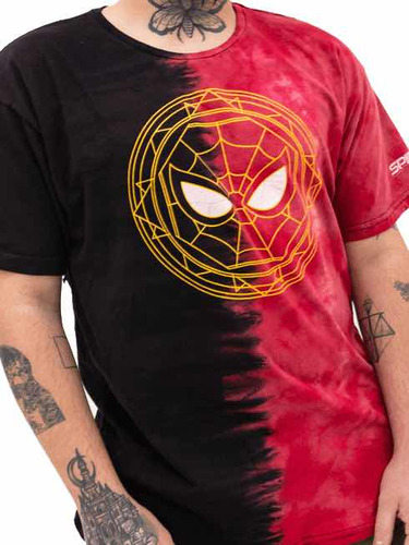 Camiseta Geek Homem Aranha Tie Dye Tamanhos 12 Ou 14 Anos