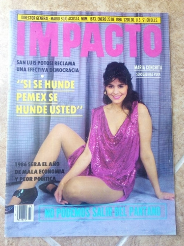 Maria Conchita Alonso En Revista Impacto Año-1986
