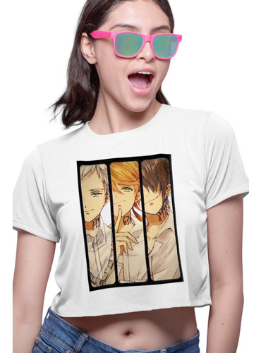 Playera Crop Top Emma Norman Ray Promised-neverland