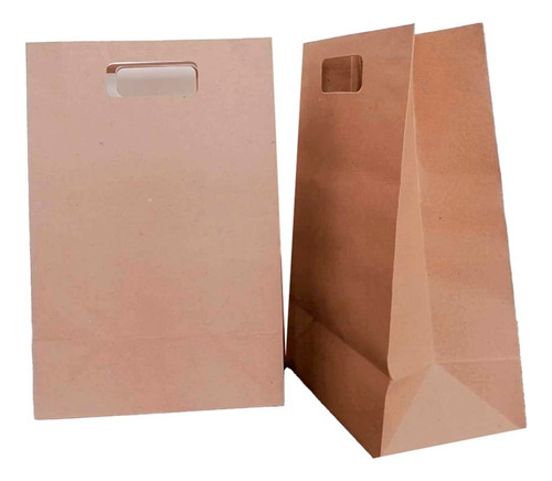 Bolsa De Papel Kraft - Paquete X 10