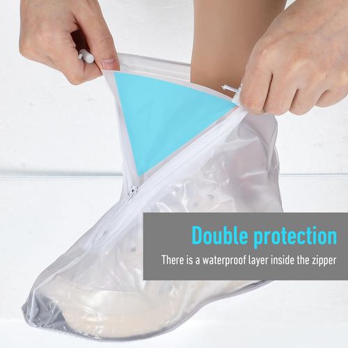 Fundas Impermeables Antideslizantes Silicona Reutilizables X Transparente Talle