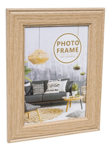 4 Pzas Cuadro Decorativo Fotos Portarretrato Mdf 13x15 Cm Color Marrón Claro 5 X 7 Brown