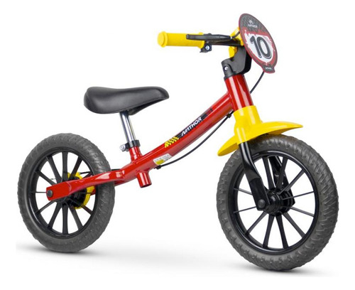 Bicicleta Infantil Baccio Balance Rodado 12 Diseño Niño Color Rojo/negro Tamaño Del Cuadro 12