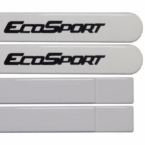 Imagem 2 de 3 de Friso Lateral Ford Ecosport 2013 2014 Branco Artico 04 Peças