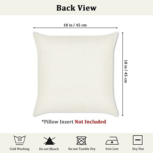 Funda De Almohada Hello Spring Set De 4, 45x45 Cm, Blanco-