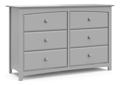 Storkcraft Kenton 6 Drawer Universal Dresser (pebble Grey) -