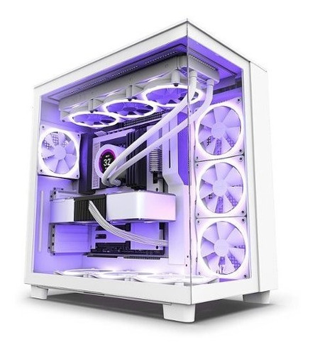 Semitorre Nzxt Con Caja De Flujo De Aire H9 Flow Atx De