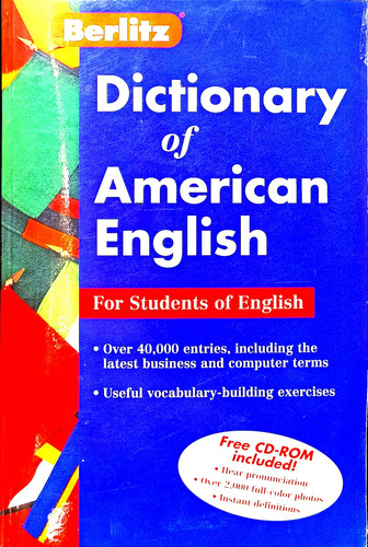 Dictionary Of American English Berlitz For Students Of Engli