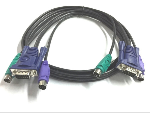 Cable Kvm Vga Macho-macho Monitor Teclado Mouse Ps2