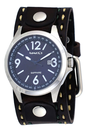 Reloj Hombre Nemesis Dbdt251l Cuarzo Pulso Marron En Cuero