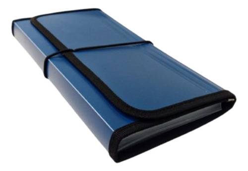 Clasificador Cheque 12 Div Archivador Fuelle Organizador Color Negro