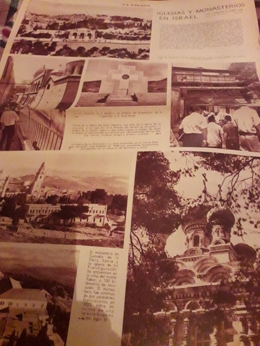 Diario La Prensa Iglesia Monasterios Israel Pierre Card 1968
