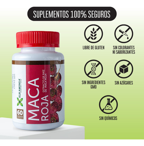 Pack Maca Roja (1 Maca Roja Cap + 1 Maca Roja Polvo) Sabor Sin sabor