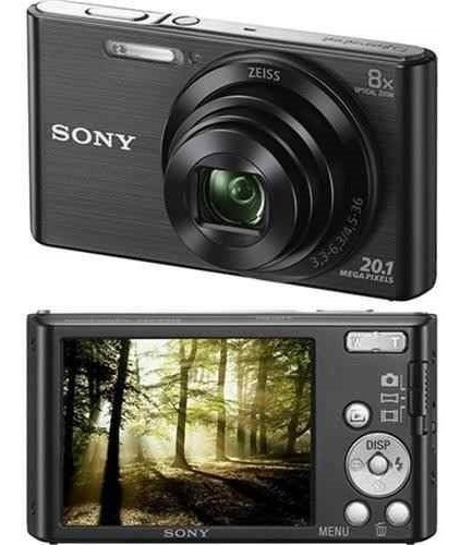 Câmera Fotográfica Sony Dsc W830 Nova Hd 20.1mp 8x Preta