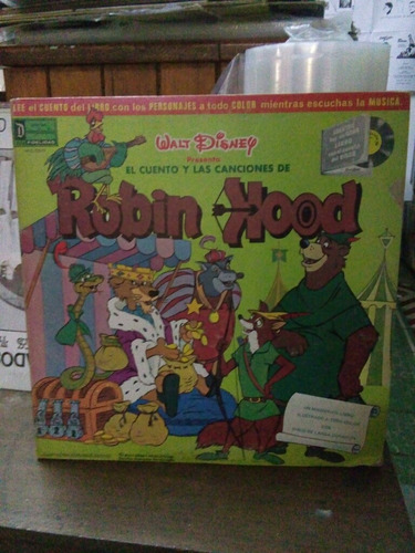 Robin Hood Walt Disney, Vinyl Lp Acetato. 