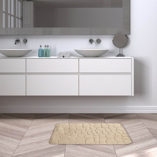 N Juego De 4 Alfombras De Baño De Espuma Viscoelástica,