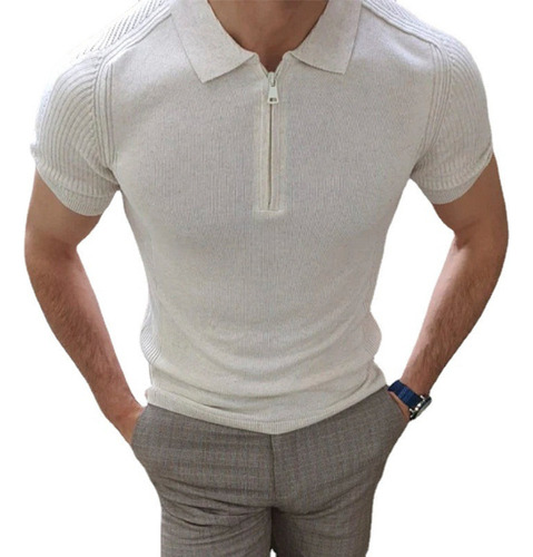 Polo B Slim Fit Para Hombre En Tejido De Punto Con [u]