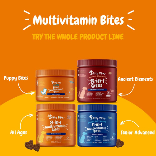 Tratamientos Multivitamínicos Para Perros Zesty Paws, Glucos