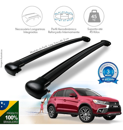 Rack Travessa De Teto Mitsubishi Asx 2018