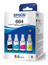 Comprar Kit T664 para Epson Ecotank negro, cian, magenta, amarillo