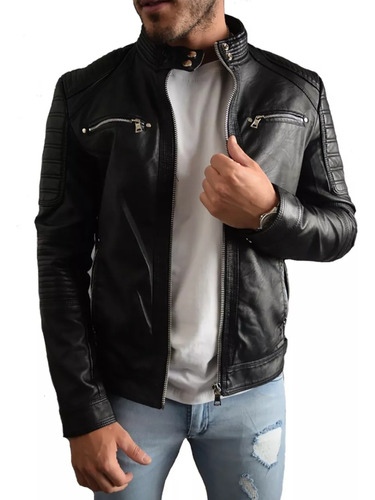 Campera Eco Cuero Yd Hombre