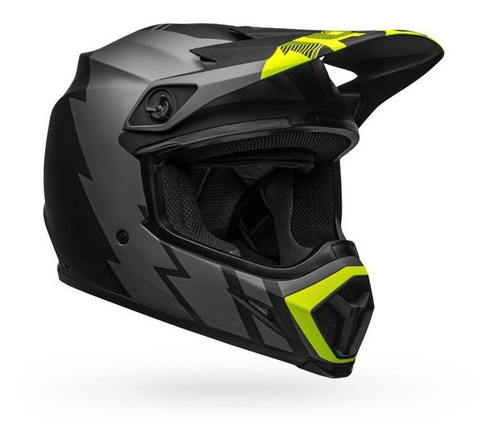 Capacete Bell Mx-9 Mips Strike Preto Hi Viz Promoção