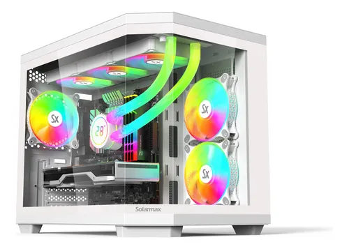Gabinete Gamer Solarmax W951 Coolers Vidrio Templado Atx