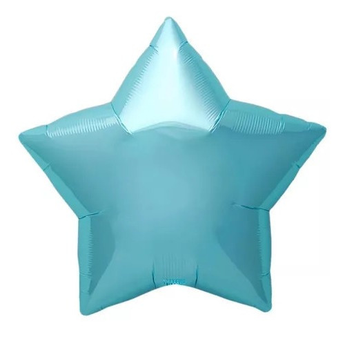 20 Globos Estrella Metalica 18 Pulgadas 45 Cm Azul Cielo