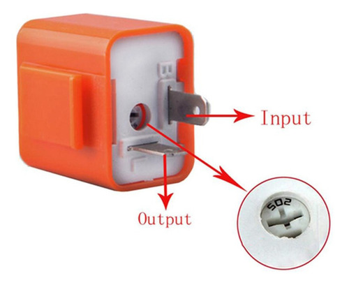 Motocicleta Led Intermitente Ajustable De 12 V Y 2 Pines,