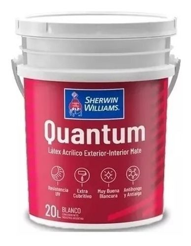 Pintura Blanca Latex Interior Exterior Sherwin Williams 20l