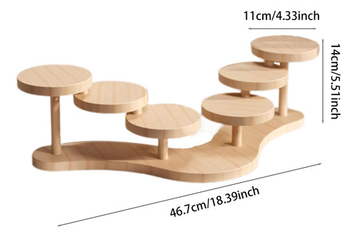 Soporte De Madera Para Cupcakes De Diseño Único Doble Cara