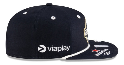 Gorra New Era F1 Max Verstappen 2024 Driver World Champion Azul Oscuro Universal Geométrico