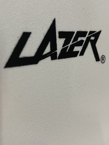 Parche Lazer Bombo Bateria Arenado Sdp 22 Ambassador Color Blanco arenado