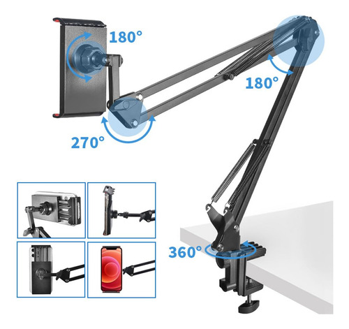 Soporte Movil Para Mesa Brazo Tablet Articulado,brazos