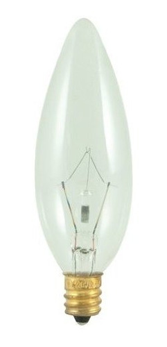 Bulbrite 400040  40 w  torpedo B8  e12 base De Candelabro