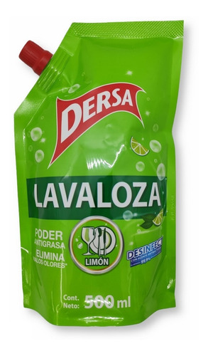 Lavaloza Liquido Dersa 500 Ml Doypack Limon
