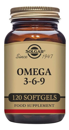  Solgar Omega 3-6-9 Fuerza Triple 1300 Mg 120 Capsulas 