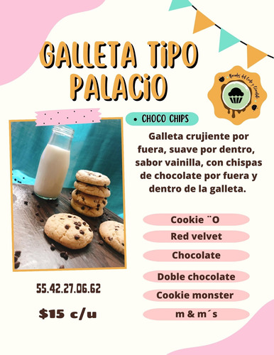 Galletas Artesanales Tipo Palacio, Varios Sabores