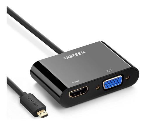 Ugreen Adaptador Convertidor De Video Activo Micro Hdmi A...