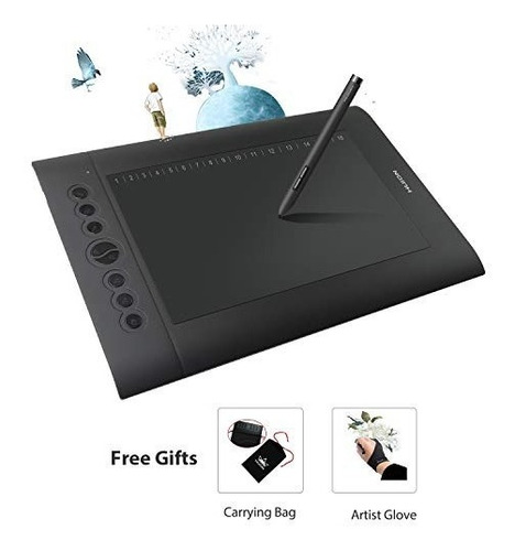 Tableta Grafica De Dibujo Huion H610 Pro 8192 Sensibilidad A