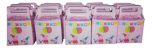 5 Cajitas Tipo Mcdonalds De Peppa Pig Chicas
