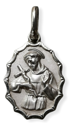 Medalla Plata 925 San Francisco De Asis #145 