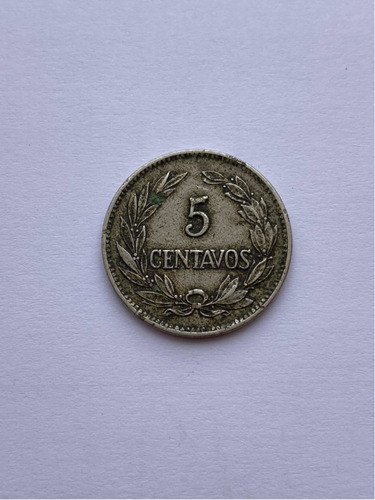 Moneda De 5 Centavos De Sucre De Ecuador Del Año 1919