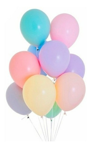 Globo Colores Pasteles Paquete × 50 Unidades R 12.