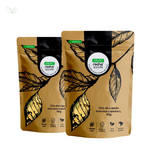 Kit 2 Pct Chá De Lúpulo Humulus Lupulus L 50g