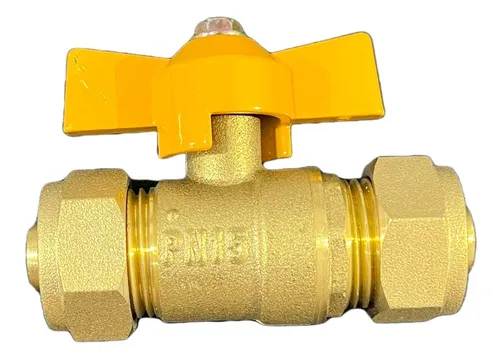 comprar Llave Valvula De Paso Bola Para Gas 1\u002F2 Bronce Brickell