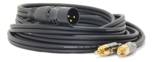 Cable Hamc Canon Xlr Balanceado A 2 Rca  Profesional 1mts