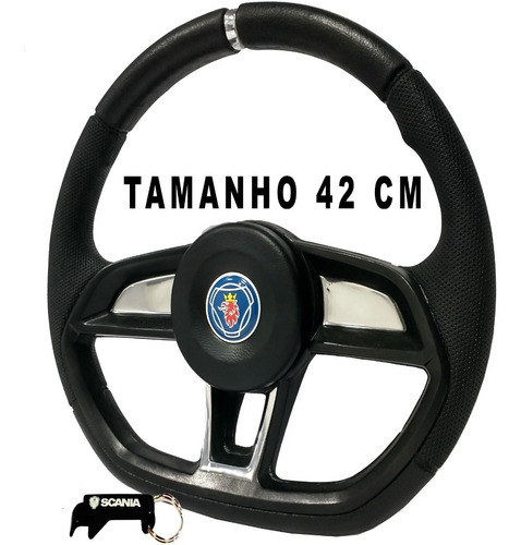 Volante Esportivo Caminhão Scania Modelo Gti Completo + Brin